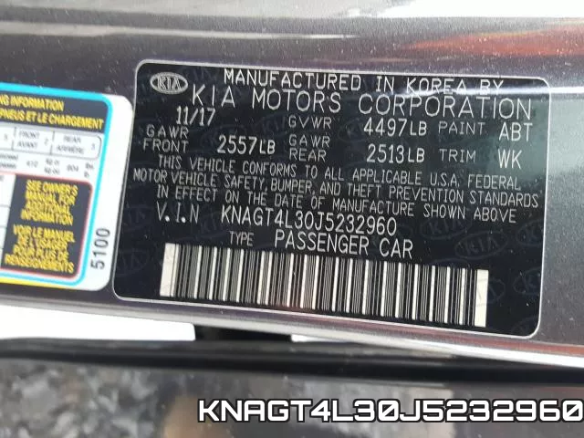 KNAGT4L30J5232960 фото 2