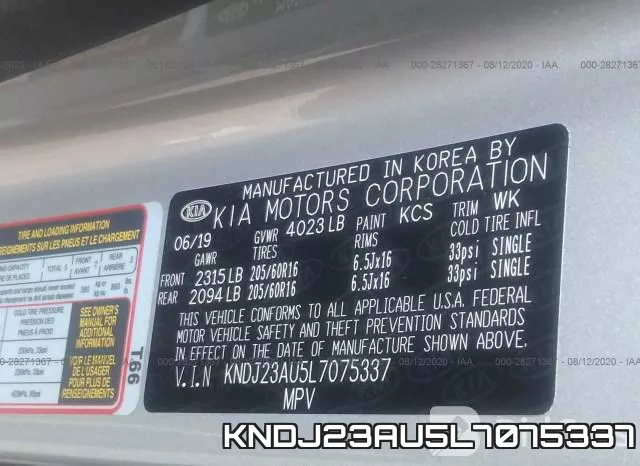 KNDJ23AU5L7075337 фото 10