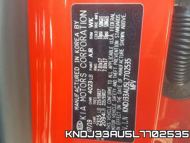 KNDJ33AU5L7702535 фото 2