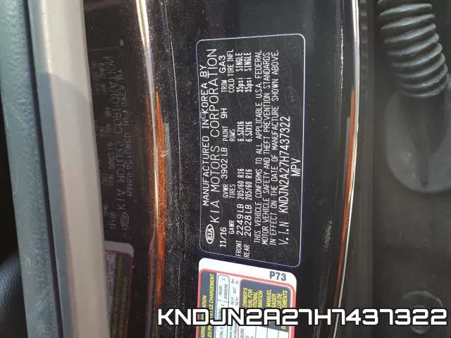 KNDJN2A27H7437322 фото 2
