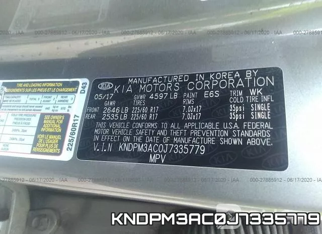 KNDPM3AC0J7335779 фото 10