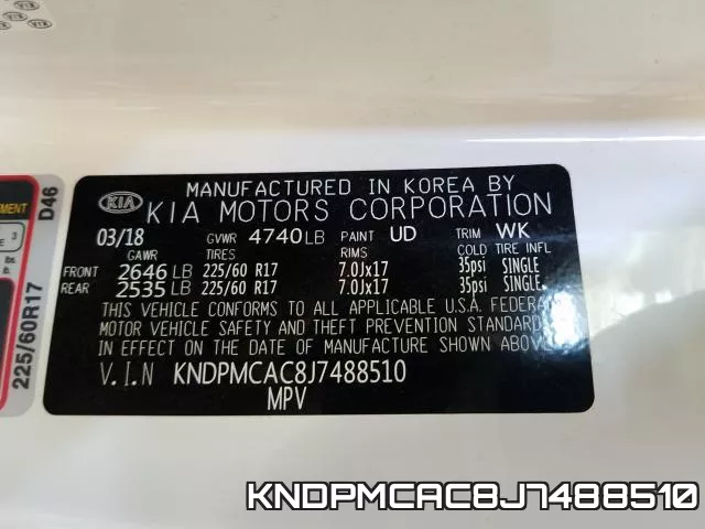 KNDPMCAC8J7488510 фото 2