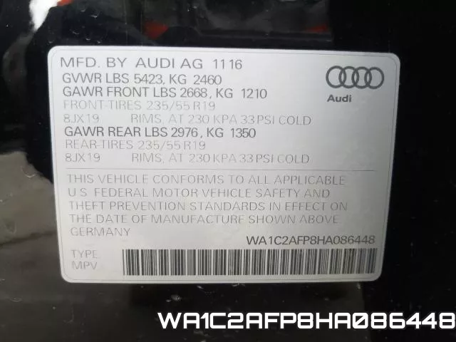 WA1C2AFP8HA086448 фото 2
