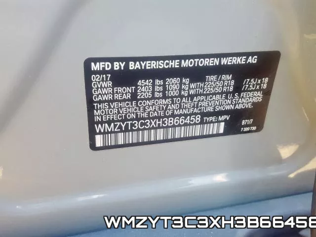 WMZYT3C3XH3B66458 фото 2