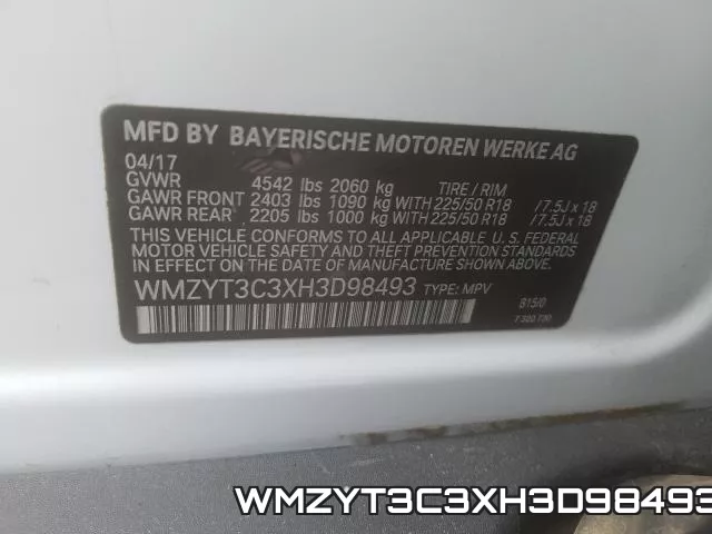 WMZYT3C3XH3D98493 фото 2