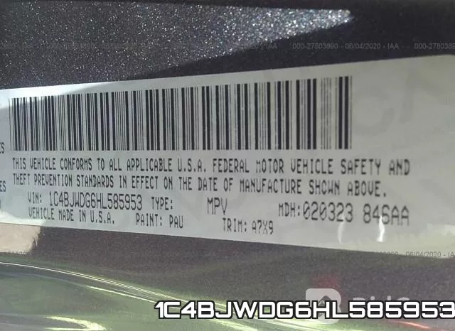 1C4BJWDG6HL585953 фото 10