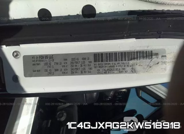 1C4GJXAG2KW518918 фото 10