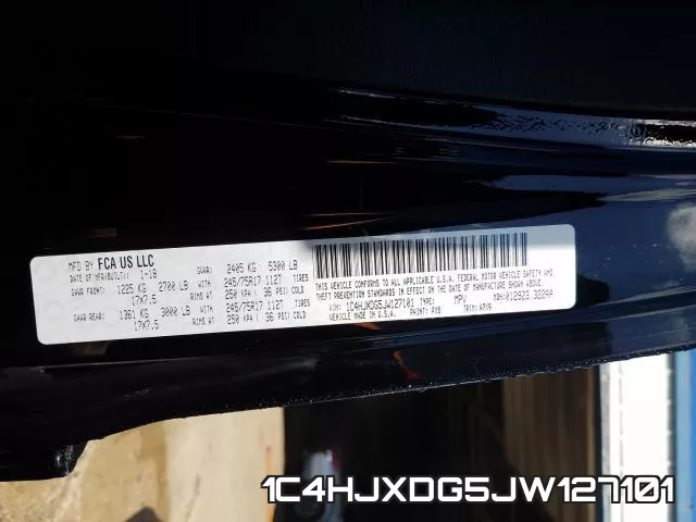 1C4HJXDG5JW127101 фото 2