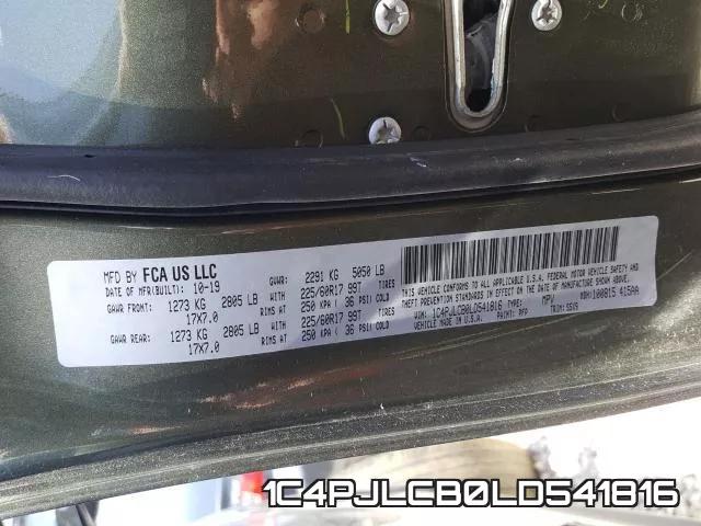 1C4PJLCB0LD541816 фото 2