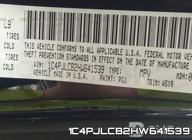 1C4PJLCB2HW641539 фото 10