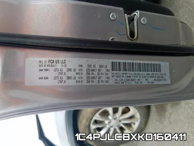 1C4PJLCBXKD160411 фото 2