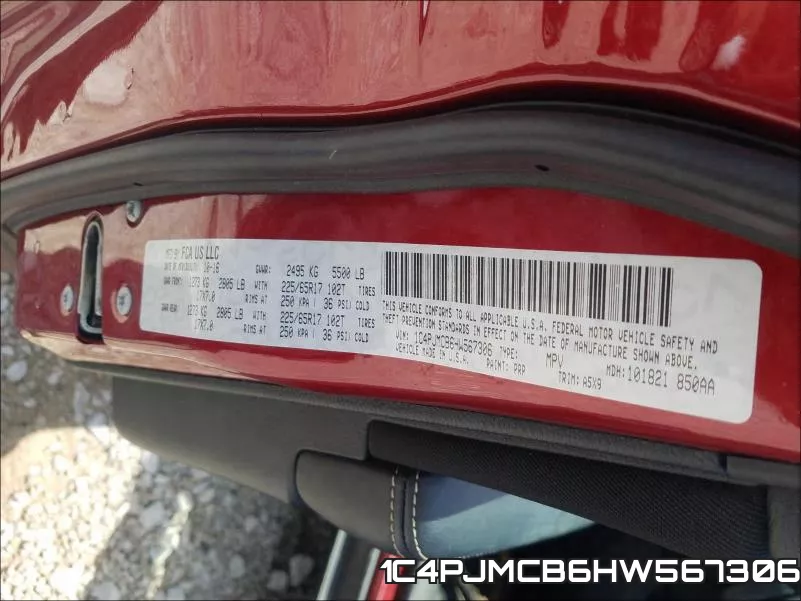 1C4PJMCB6HW567306 фото 2