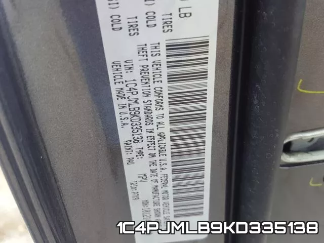 1C4PJMLB9KD335138 фото 2