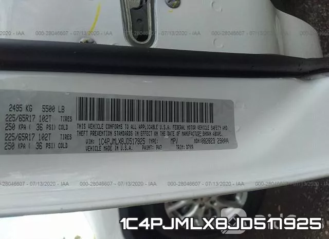 1C4PJMLX8JD517925 фото 10