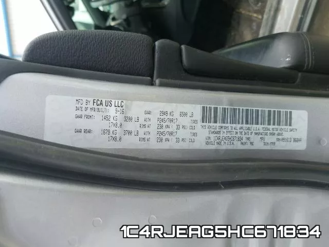1C4RJEAG5HC671834 фото 2