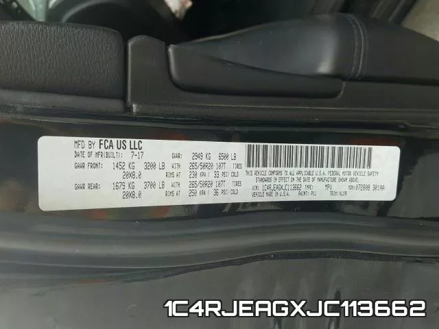 1C4RJEAGXJC113662 фото 2