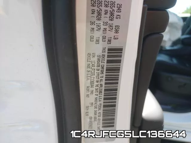 1C4RJFCG5LC136644 фото 2