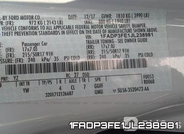 1FADP3FE1JL238981 фото 10