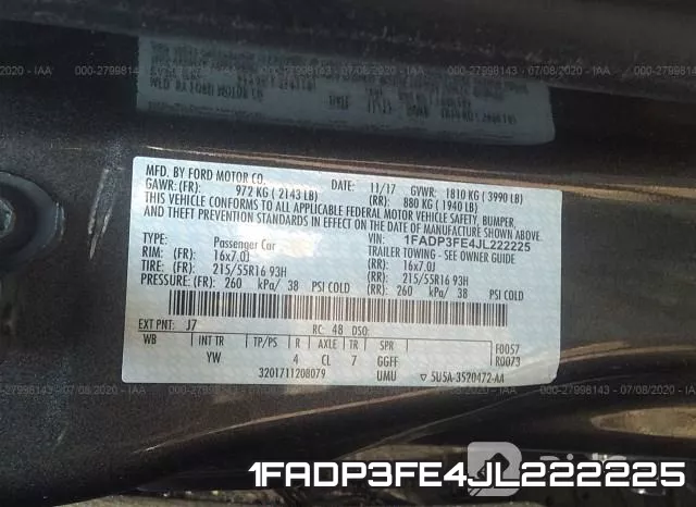 1FADP3FE4JL222225 фото 10