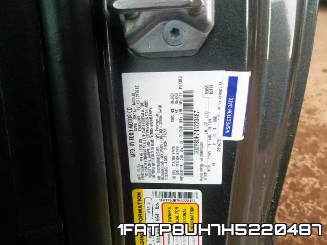 1FATP8UH7H5220487 фото 2