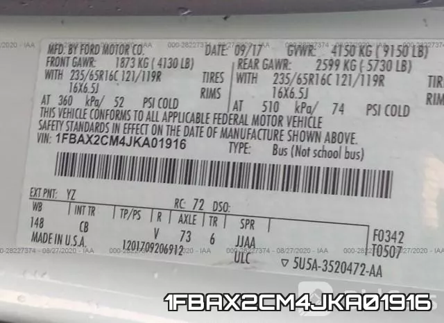 1FBAX2CM4JKA01916 фото 10