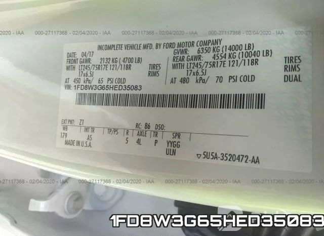 1FD8W3G65HED35083 фото 10