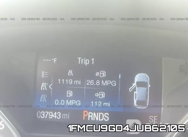 1FMCU9GD4JUB62105 фото 8