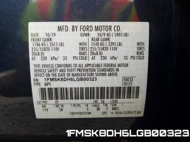 1FMSK8DH6LGB00323 фото 2
