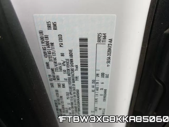 1FTBW3XG8KKA85060 фото 2