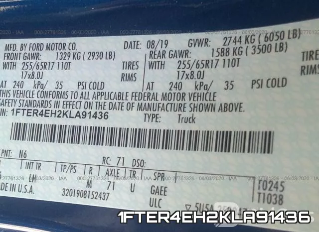 1FTER4EH2KLA91436 фото 10