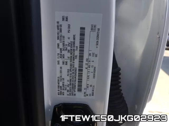 1FTEW1C50JKG02923 фото 2