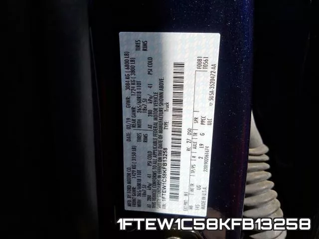 1FTEW1C58KFB13258 фото 2