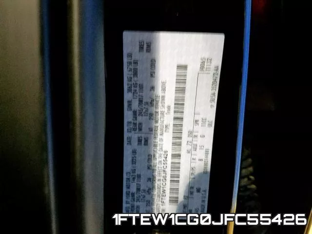 1FTEW1CG0JFC55426 фото 2