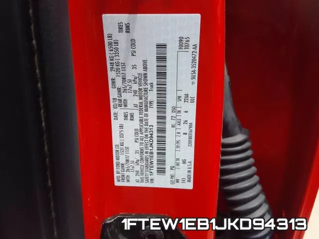 1FTEW1EB1JKD94313 фото 2