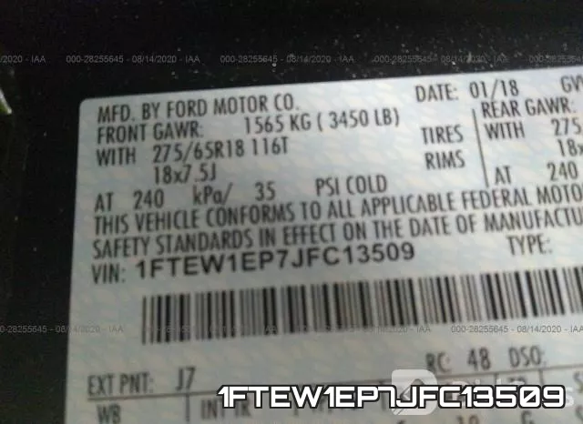 1FTEW1EP7JFC13509 фото 10
