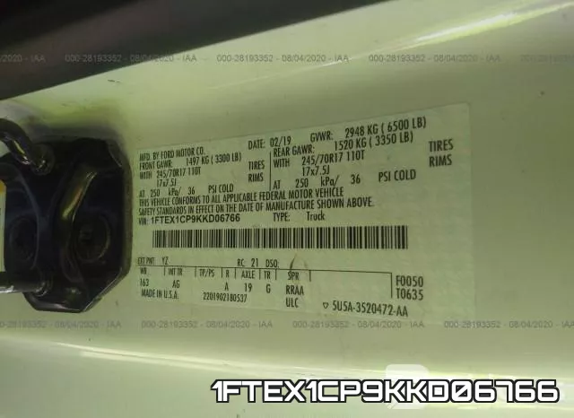 1FTEX1CP9KKD06766 фото 10