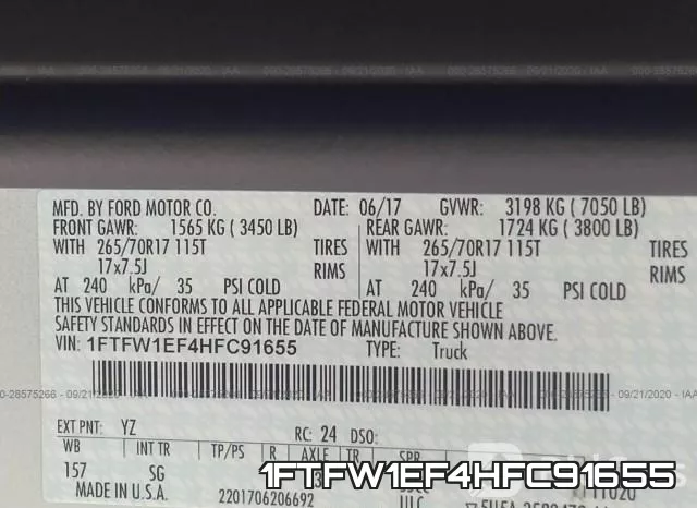 1FTFW1EF4HFC91655 фото 10