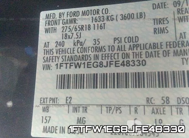 1FTFW1EG8JFE48330 фото 10