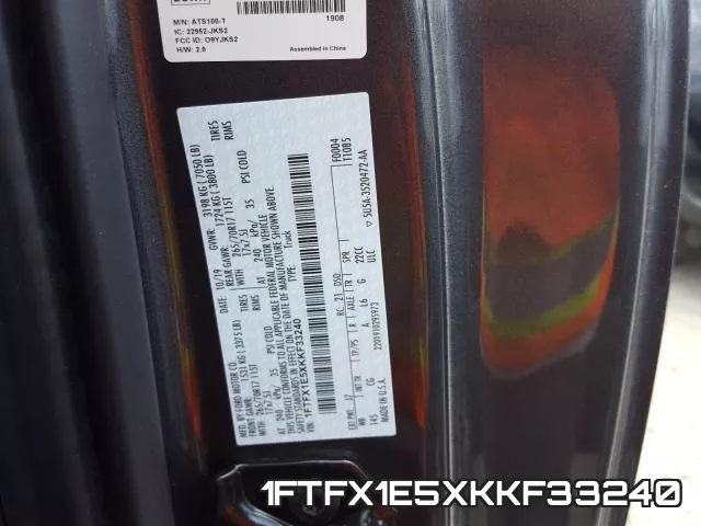 1FTFX1E5XKKF33240 фото 2
