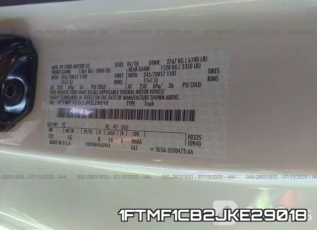 1FTMF1CB2JKE29018 фото 10