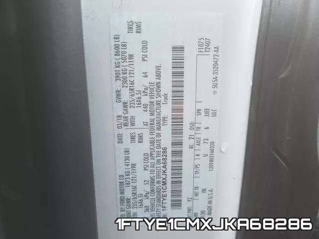 1FTYE1CMXJKA68286 фото 2
