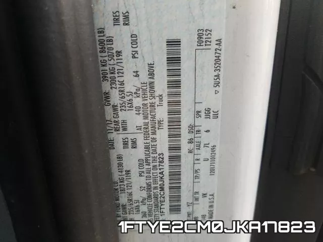 1FTYE2CM0JKA17823 фото 2