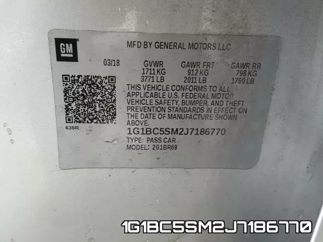 1G1BC5SM2J7186770 фото 2