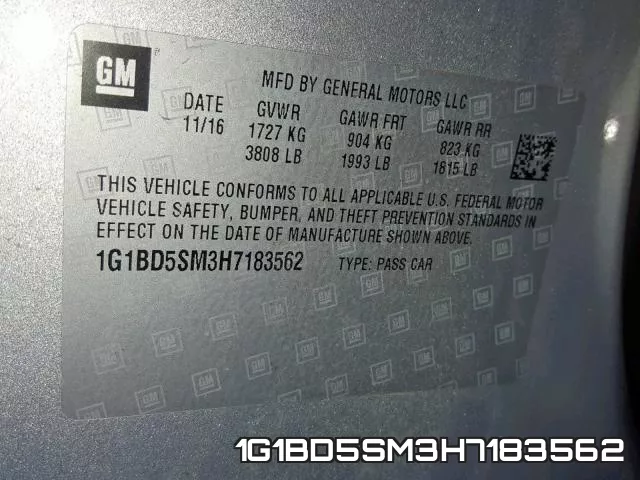 1G1BD5SM3H7183562 фото 2