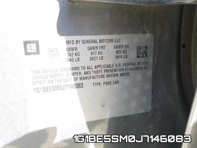 1G1BE5SM0J7146083 фото 2