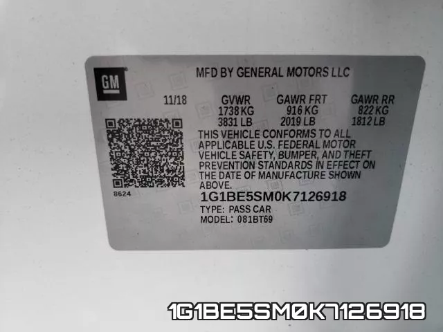 1G1BE5SM0K7126918 фото 2