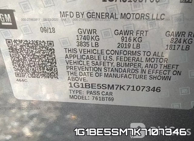 1G1BE5SM7K7107346 фото 10