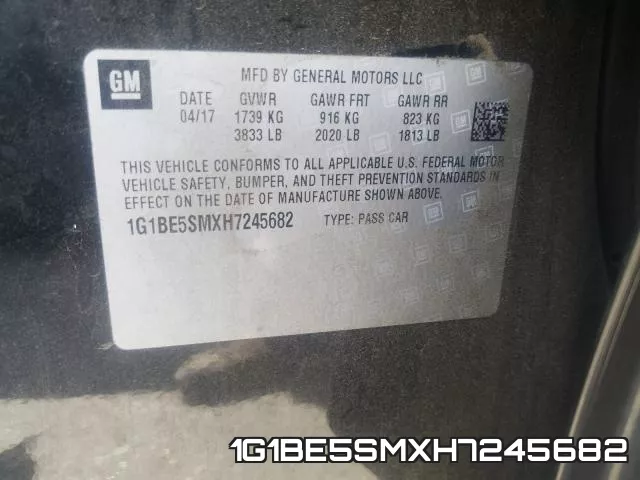 1G1BE5SMXH7245682 фото 2
