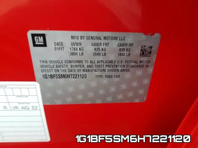 1G1BF5SM6H7221120 фото 2