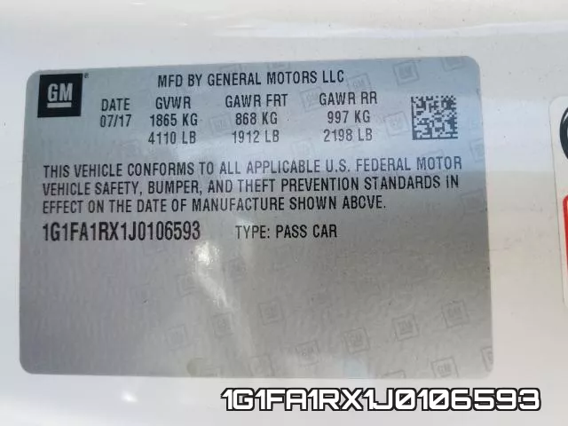 1G1FA1RX1J0106593 фото 2